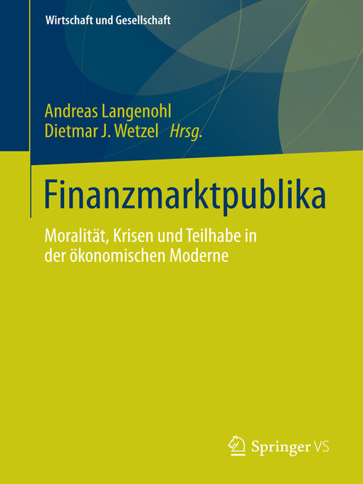 Title details for Finanzmarktpublika by Andreas Langenohl - Available